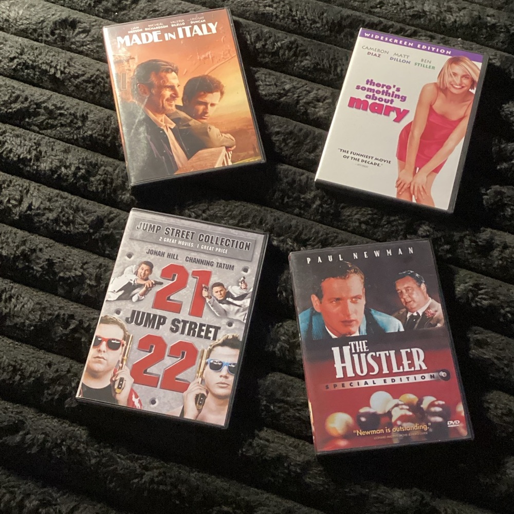 DVD Movie Lot - 21 Jump Street, The Hustler, Made in Italy, Something About Mary